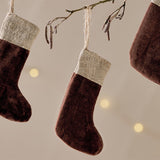 Karru Mini Christmas Stocking - Rich Mocha - Set of 3