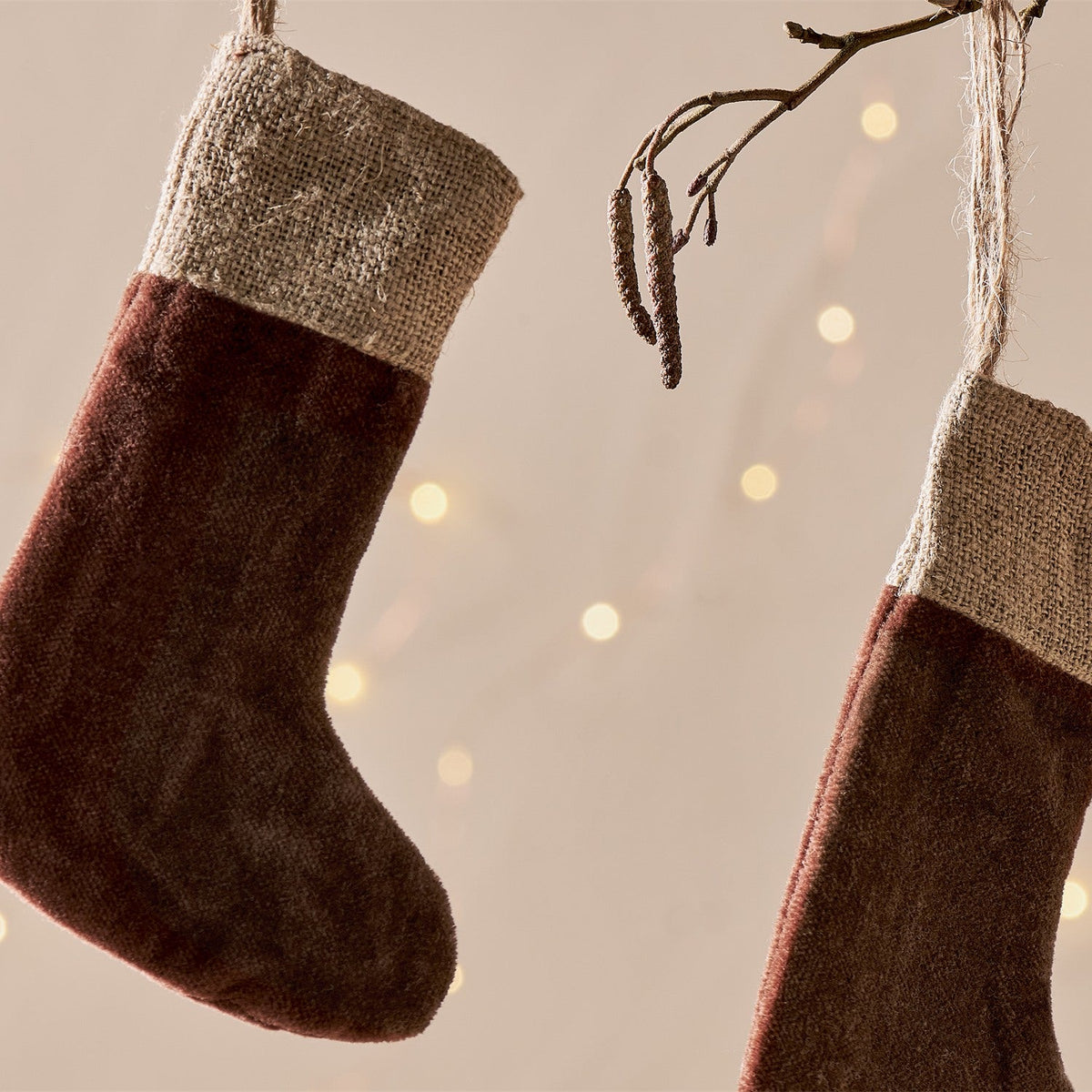 Karru Mini Christmas Stocking - Rich Mocha - Set of 3
