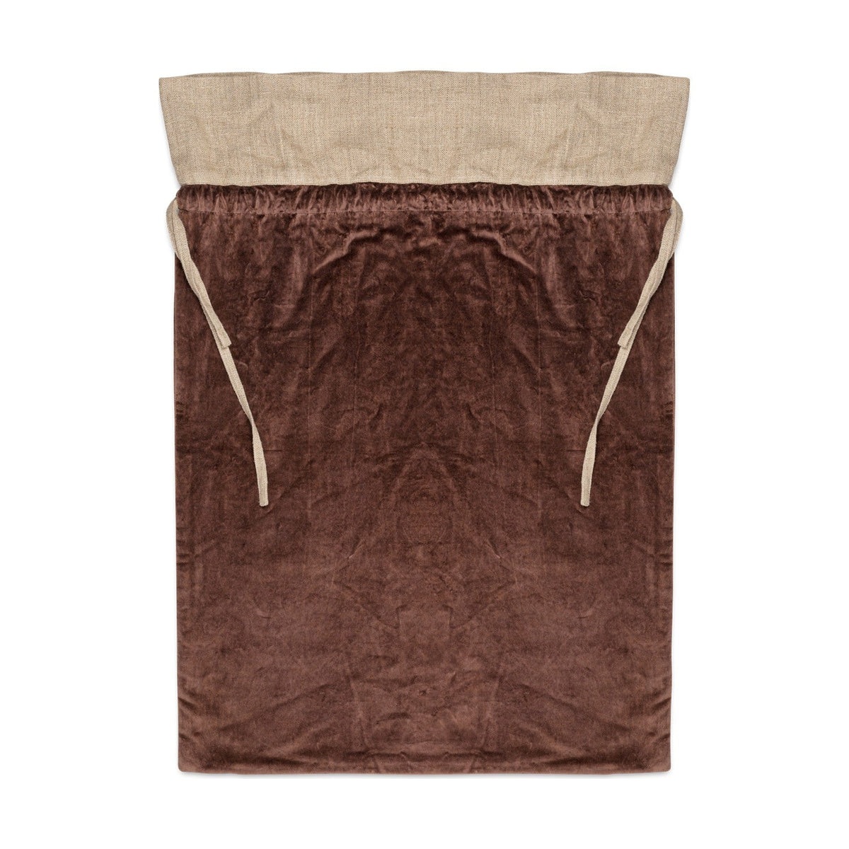 Karru Cotton Velvet Christmas Sack - Rich Mocha