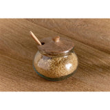 Kali Round Glass Storage Jar - Natural & Clear