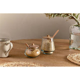 Kali Round Glass Storage Jar - Natural & Clear