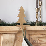 Kotta Tree Christmas Stocking Holder - Antique Brass