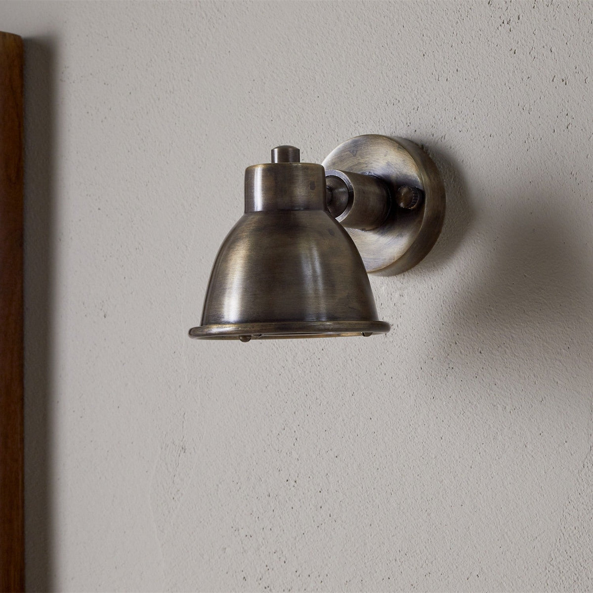 Kasai Brass Wall Spotlight - Antique Brass
