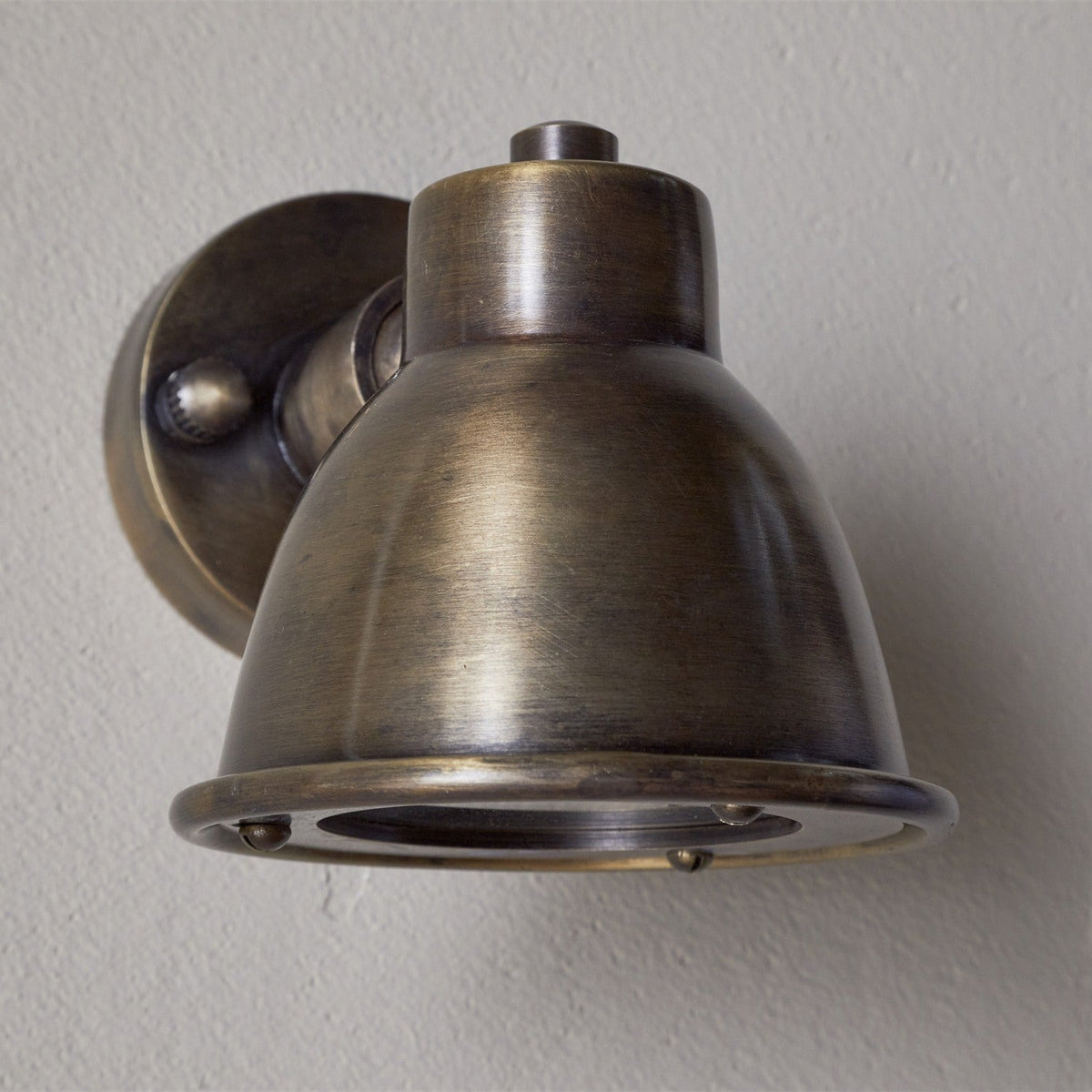 Kasai Brass Wall Spotlight - Antique Brass