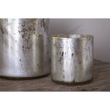 Kunjari Small Glass Tealight Holder - Rustic Gold