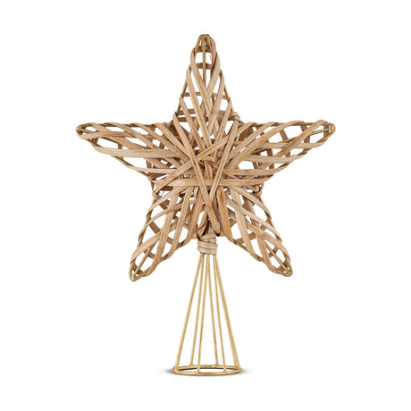 Katana Cane Star Christmas Tree Topper - Natural