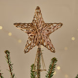 Katana Cane Star Christmas Tree Topper - Natural