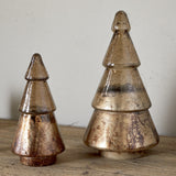 Konara Small Glass Christmas Tree - Gold Crackle