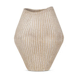 Kalai Large Organic Shape Ceramic Vase - Natural