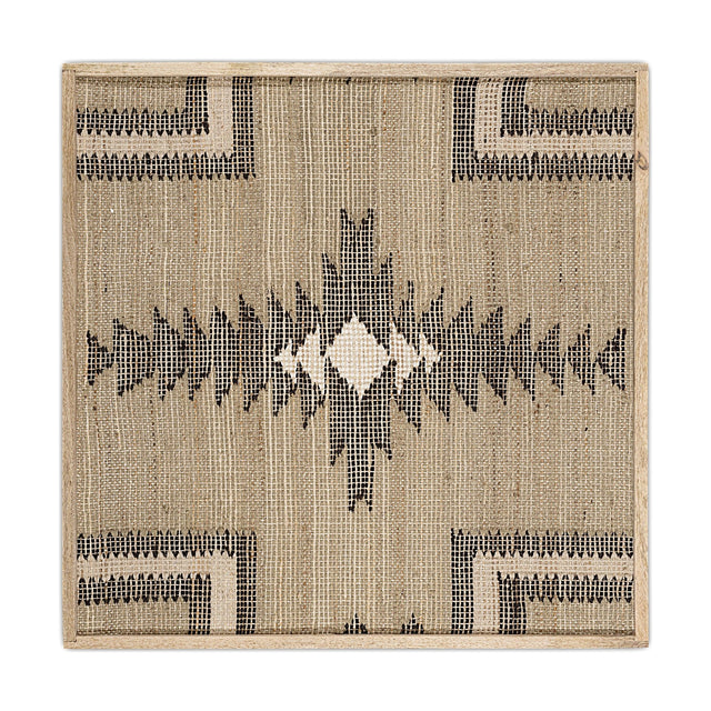 Katong Textured Woven Wall Art - Grey