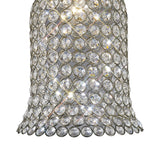 Kudo Crystal Bell Crystal Lampshade - Antique Brass
