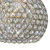 Kudo Crystal Ball Crystal Lampshade - Antique Brass