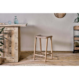 Vinay Woven Backless Counter Stool - Natural