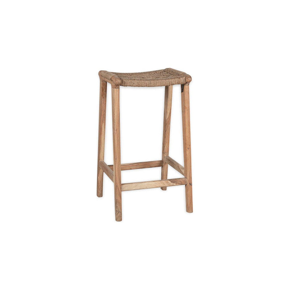 Vinay Woven Backless Counter Stool - Natural