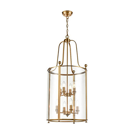 Drayton 8 light chandelier in antique brass finish