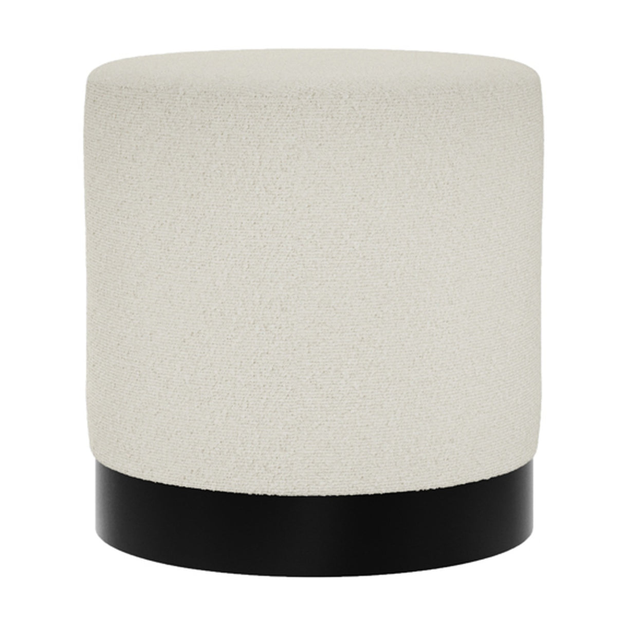 Lara Small Footstool – Ivory & Black