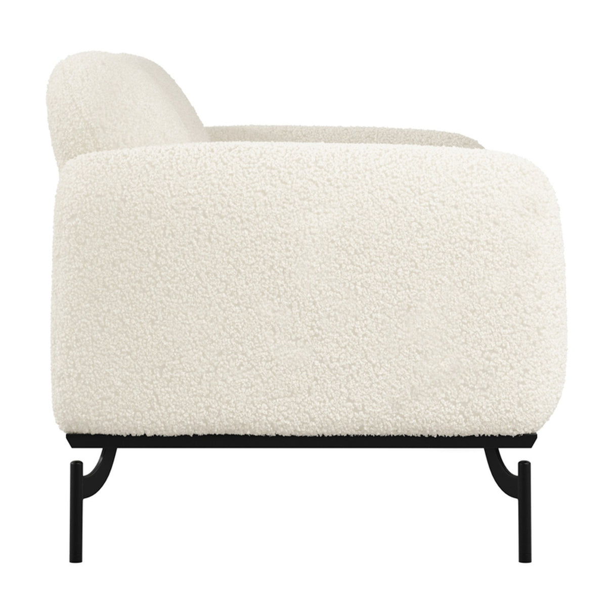 Larsa 2 Seater Sofa – Calm with Black