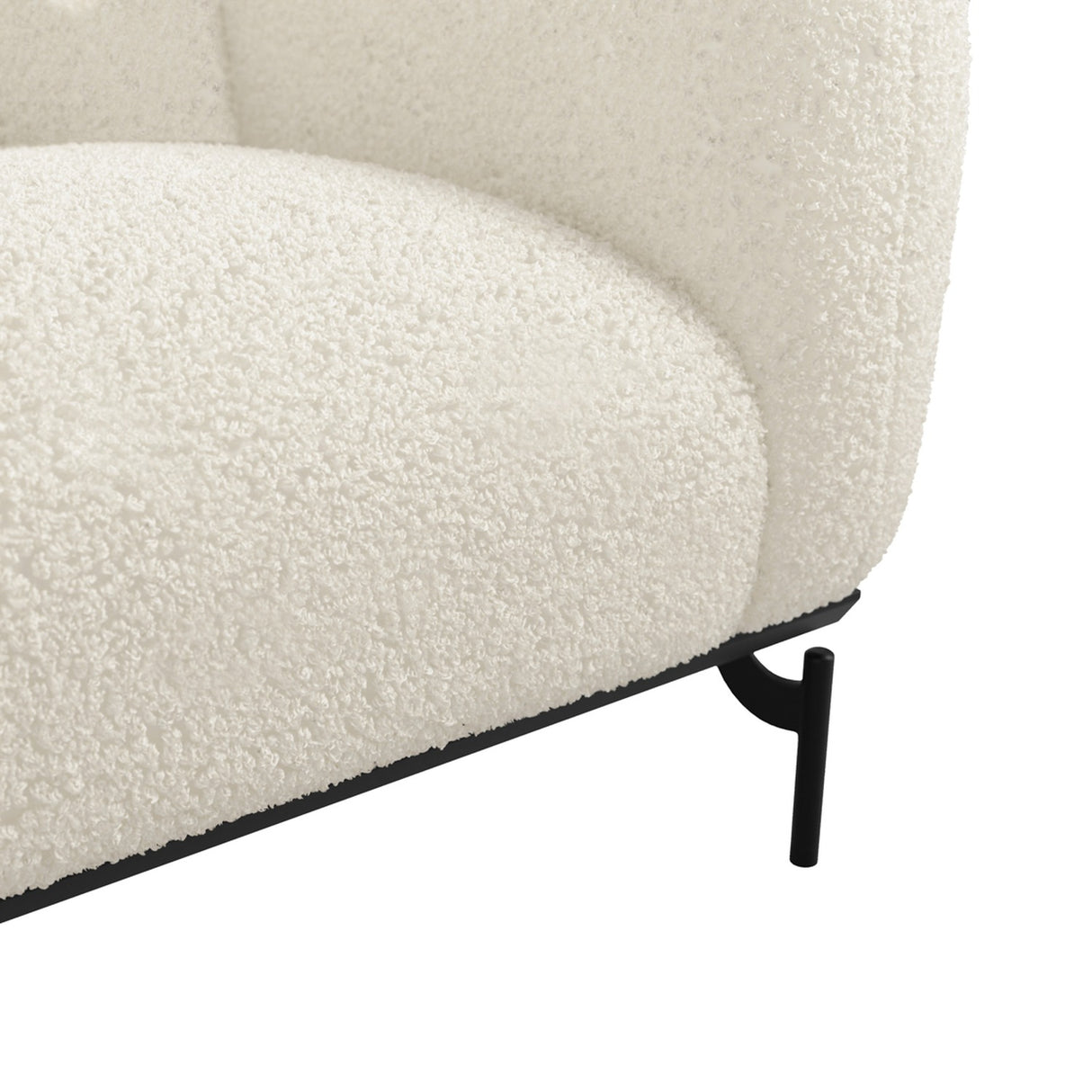 Larsa 2 Seater Sofa – Calm with Black