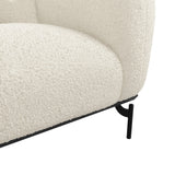 Larsa 2 Seater Sofa – Calm with Black