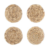 Lam Water Hyacinth Coasters - Natural - Set of 4