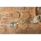Lam Water Hyacinth Coasters - Natural - Set of 4