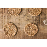 Lam Water Hyacinth Coasters - Natural - Set of 4