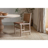 Nayan Leather & Jute Dining Chair - Tan