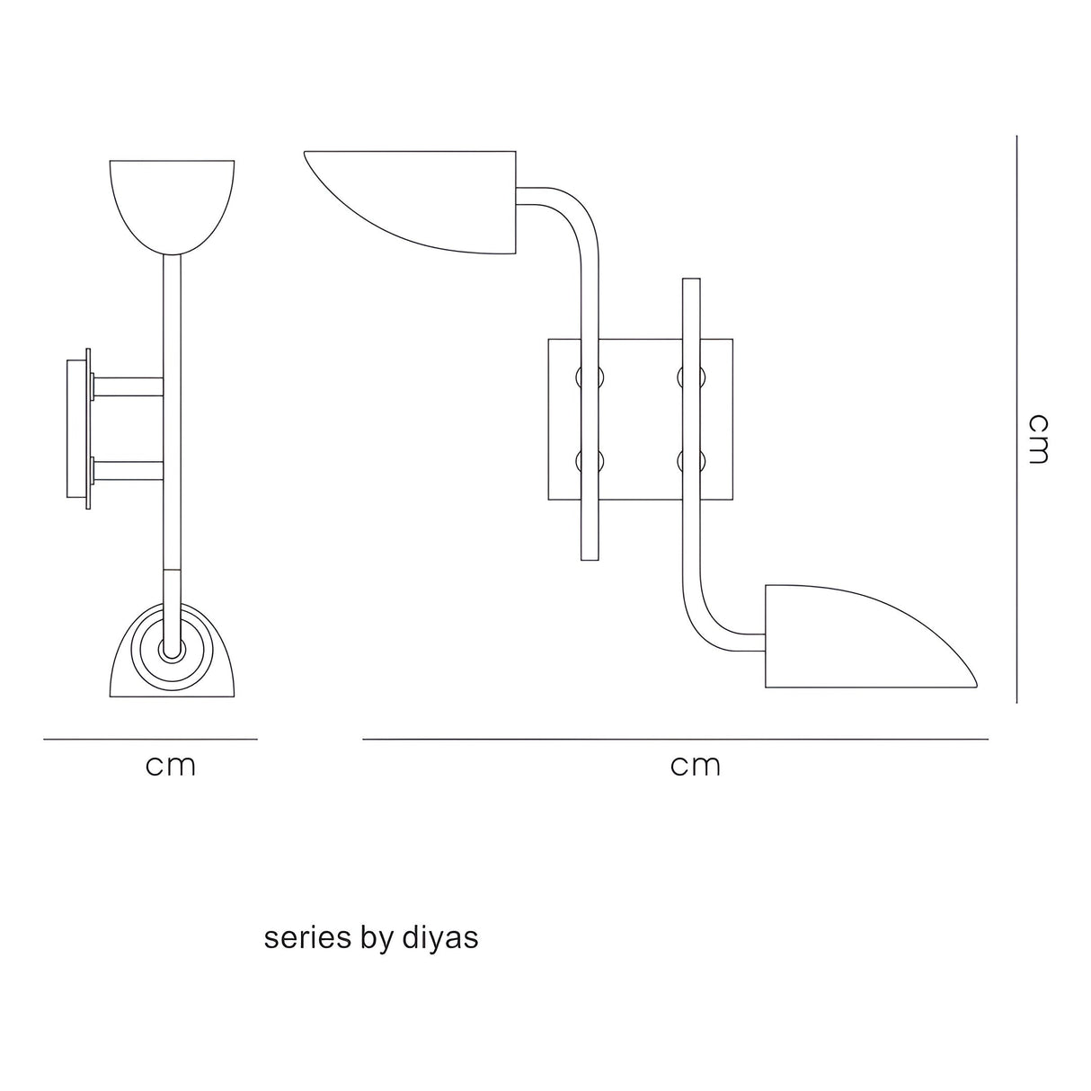 Udine 2 Light Frosted Glass Wall Light - Satin Chrome