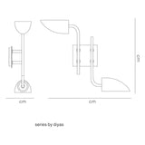 Udine 2 Light Frosted Glass Wall Light - Satin Chrome