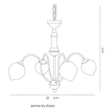 Bastia 49cm 4 Light Chandelier - Satin Gold