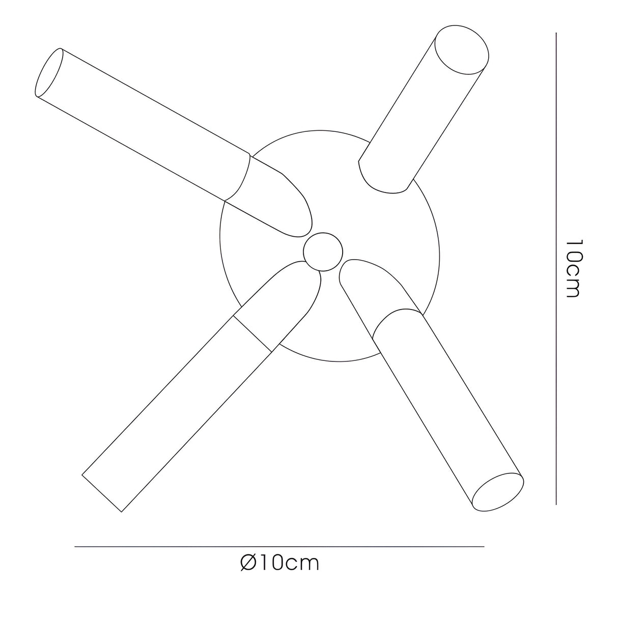 Sona 4 Light Frosted Glass Semi-Flush Ceiling Light – Satin Chrome