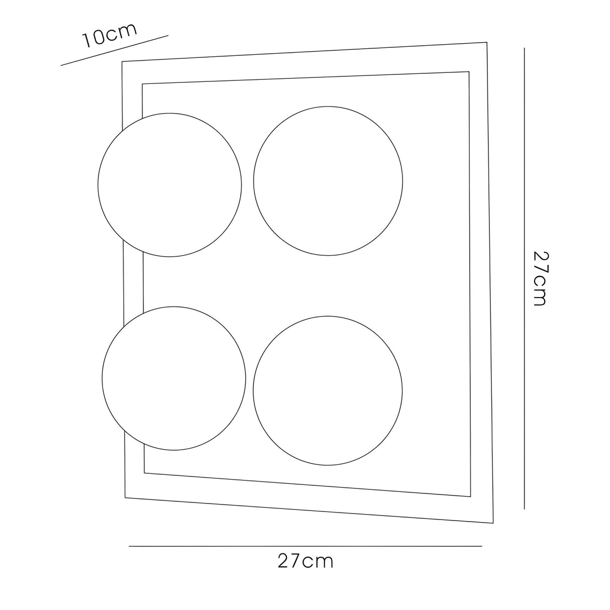 Globe 4 Light Bathroom Opal Glass Flush Ceiling Light - Polished Chrome