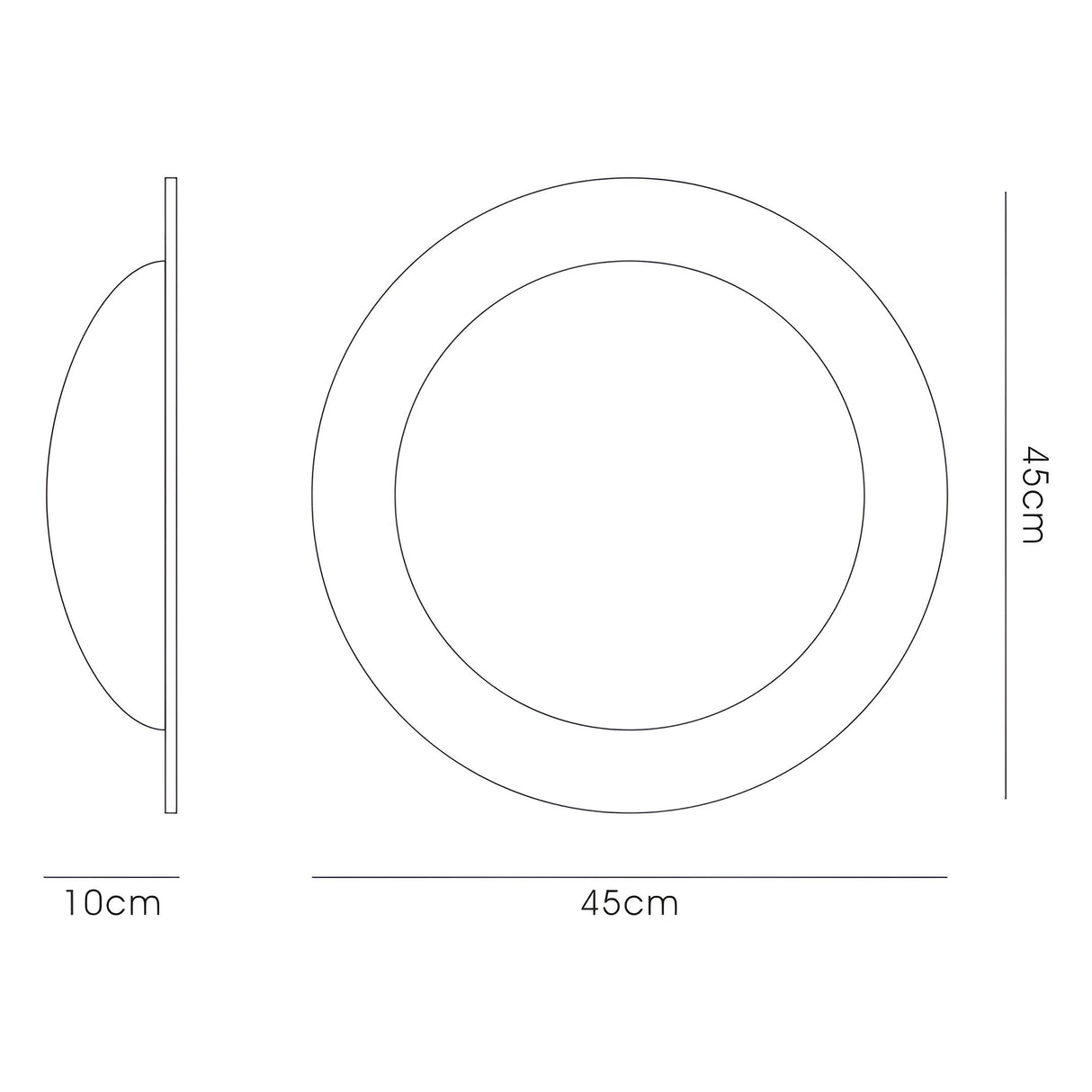 Ruby 2 Light Flush Round Opal Glass Ceiling Light - Satin Nickel