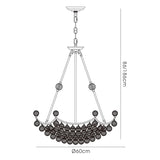 Cesto 60cm 10 Light Crystal Chandelier - Polished Chrome