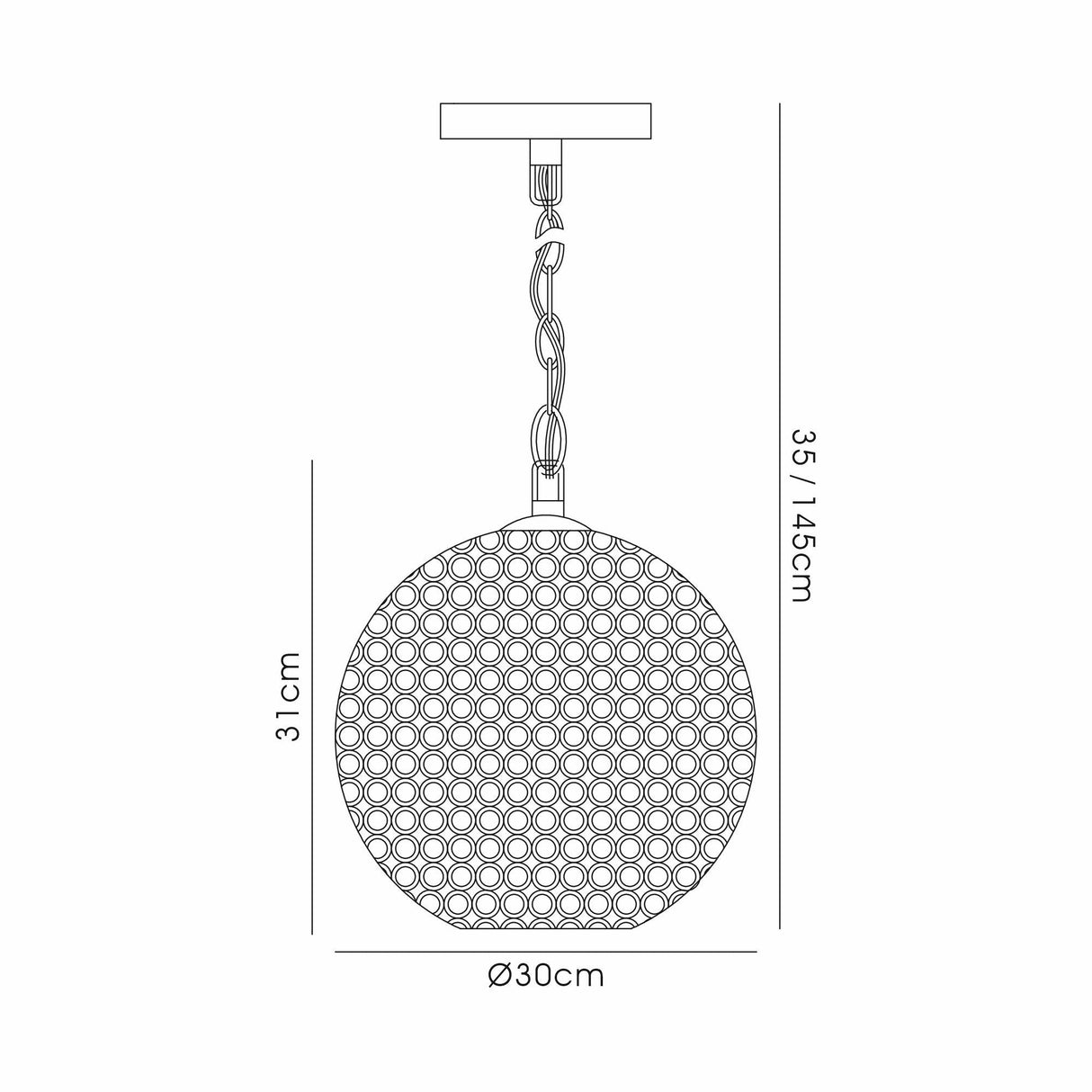 Ava 5 Light Crystal Pendant Light – Polished Chrome