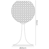 Ava 3 Light Crystal Table Lamp - Polished Chrome