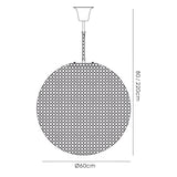 Ava 9 Light Crystal Pendant Light – Polished Chrome