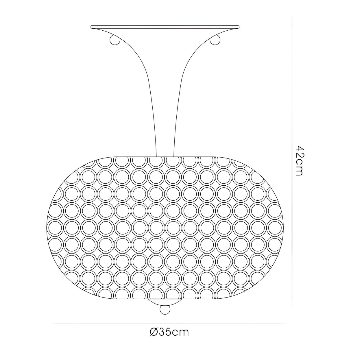 Vado 5 Light Crystal Semi-Flush Ceiling Light – Polished Chrome