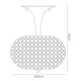 Vado 5 Light Crystal Semi-Flush Ceiling Light – Polished Chrome