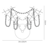 Lexi 2 Light Crystal Wall Light - Chrome
