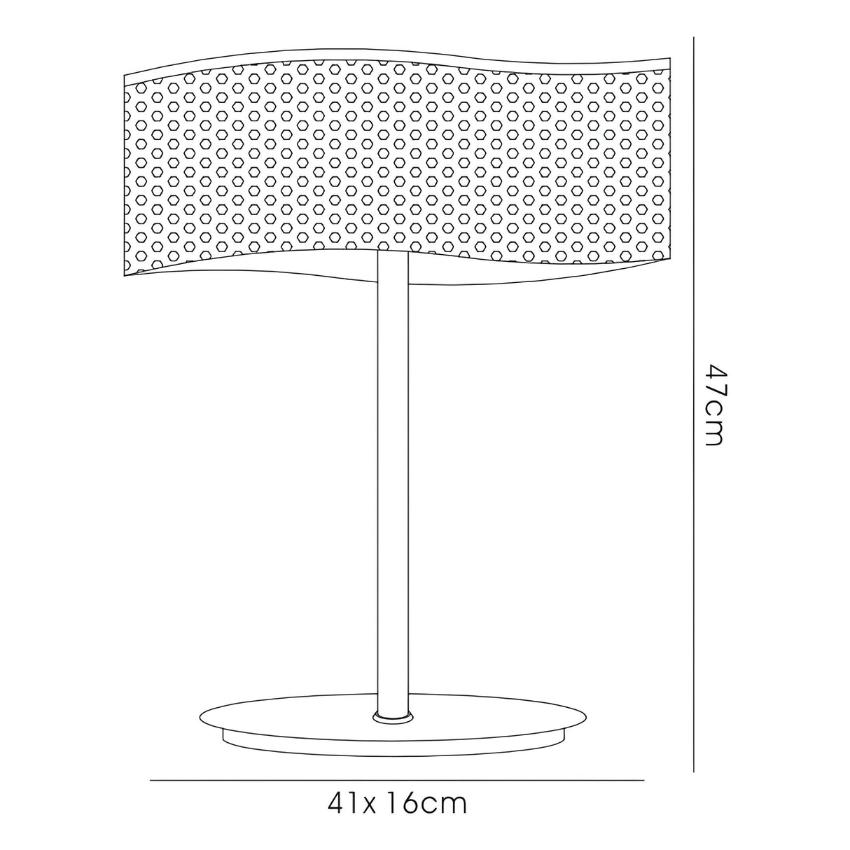 Fabio 2 Light Crystal Table Lamp - Polished Chrome