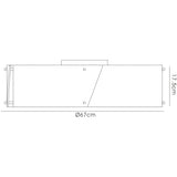 Dakota Large 4 Light Flush Ceiling Light - Red & White