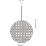 Ava 12 Light Crystal Pendant Light – French Gold