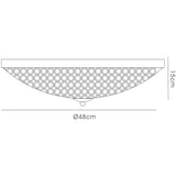 Ava 6 Light Crystal Flush Ceiling Light - French Gold