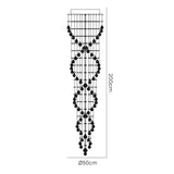 Colorado 6 Light Spiral Crystal Cluster Pendant Light - Polished Chrome