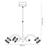 Octavia 65cm 9 Light Crystal Chandelier - French Gold