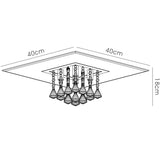 Starda 5 Light Crystal Flush Ceiling Light – Chrome
