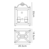 Aston 2 Light Glass Wall Light - Polished Chrome