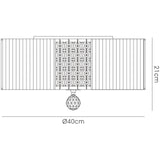 Evelyn 3 Light Crystal Flush Ceiling Light - Black