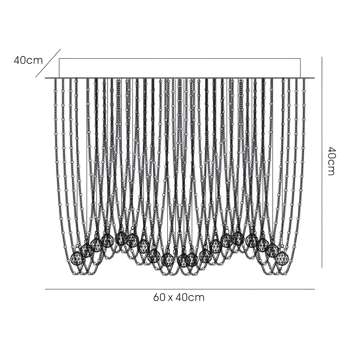 Camilla 7 Light Crystal Semi-Flush Ceiling Light – Polished Chrome